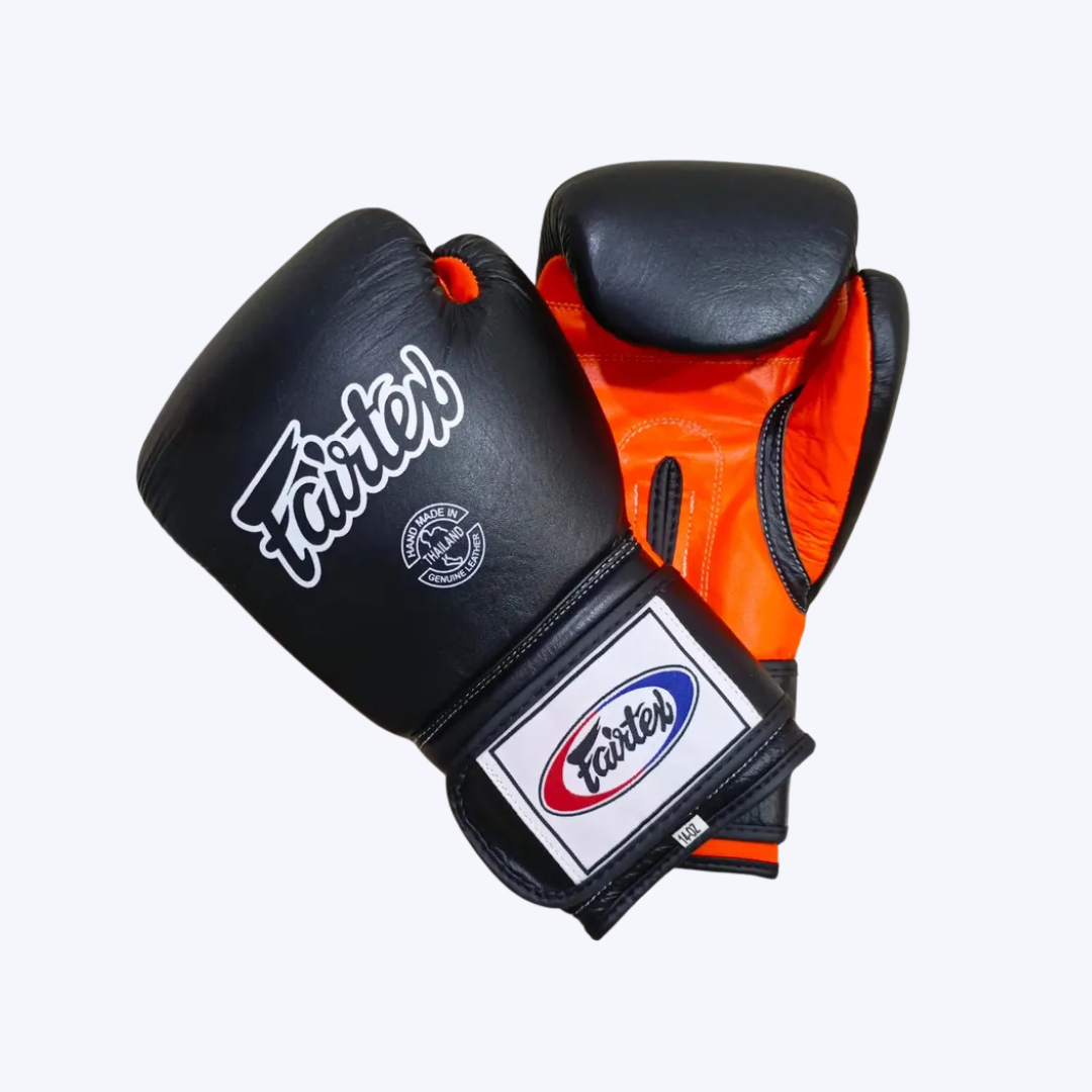 Black & Orange Boxing Gloves