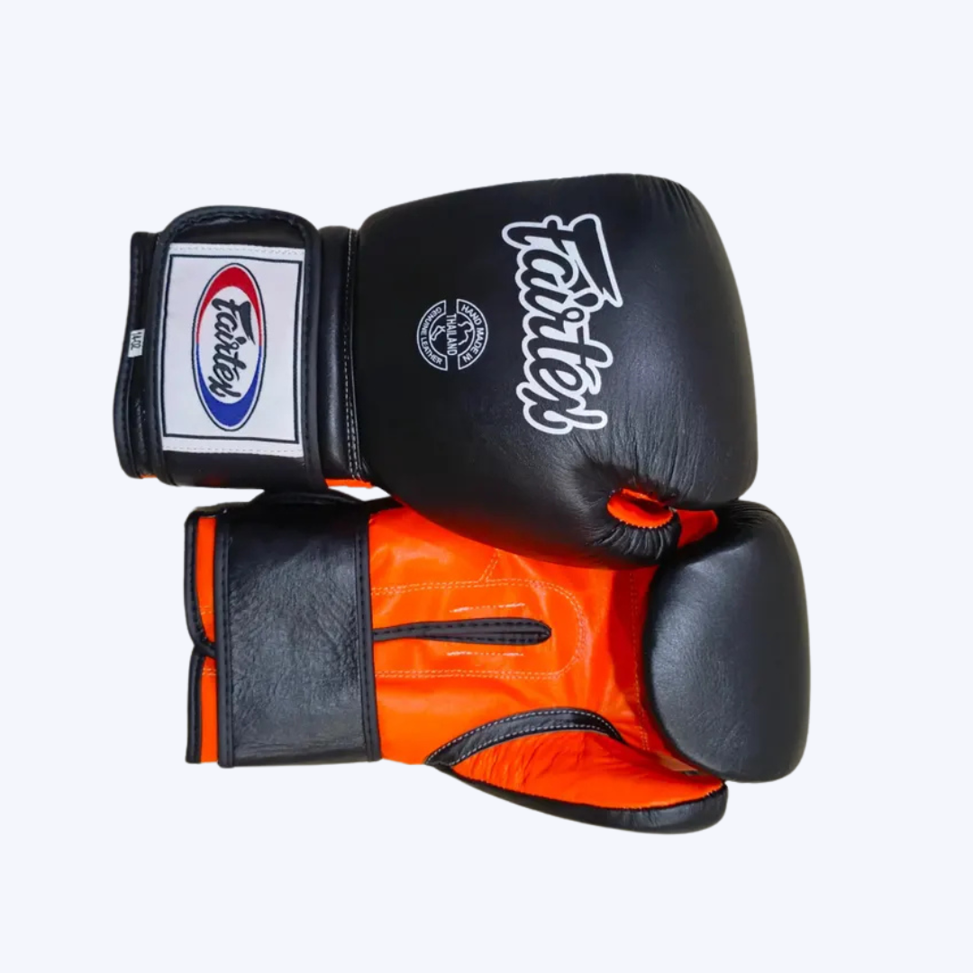 Black & Orange Boxing Gloves