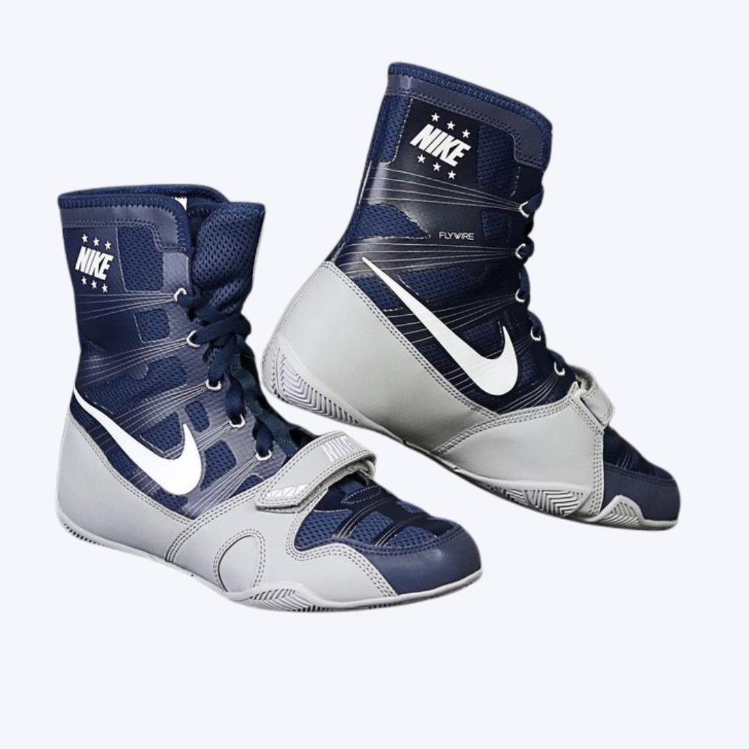 HyperKO Navy Blue & Gray Boxing Shoes
