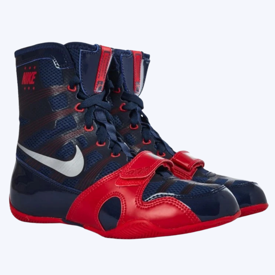 HyperKO Navy Blue & Red Boxing Shoes