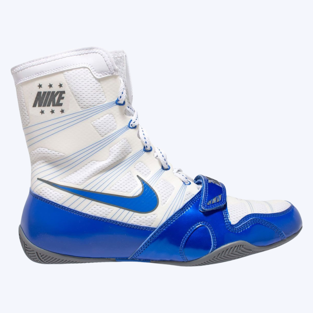 HyperKO White & Blue Boxing Shoes
