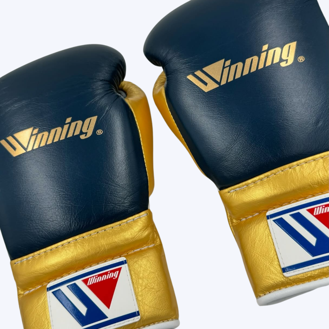 Blue and Yellow Winning Boxing Gloves