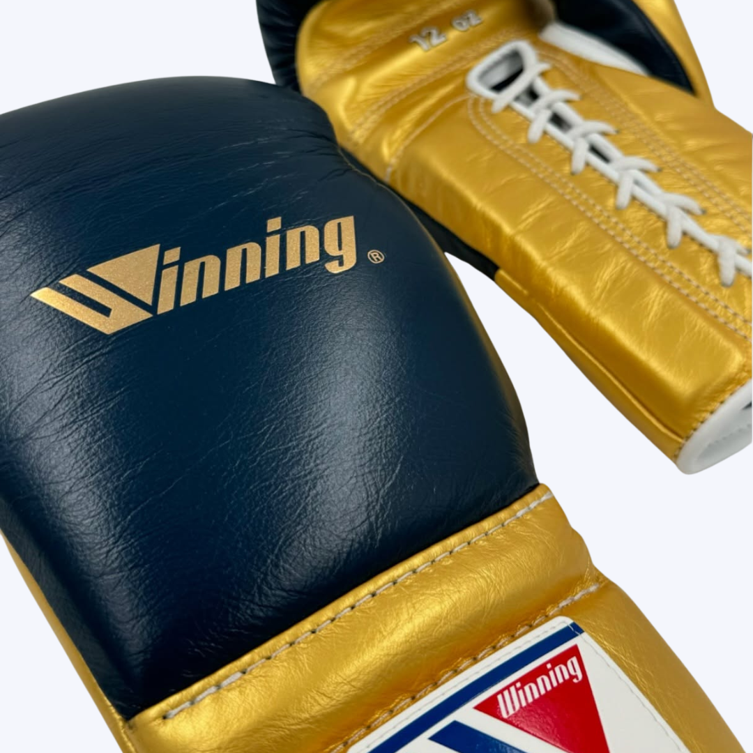 Blue and Yellow Winning Boxing Gloves