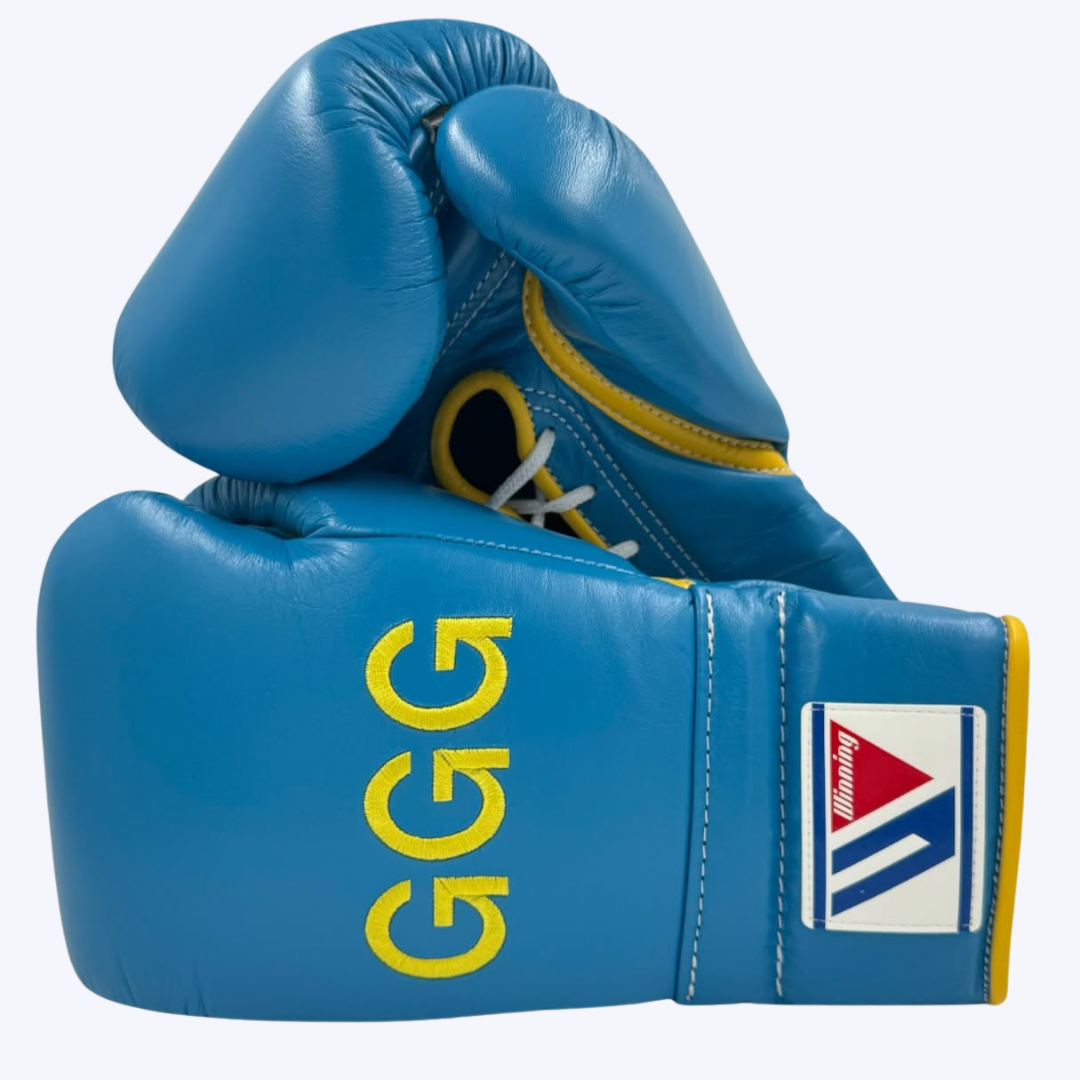 Light Blue Winning Boxing Gloves