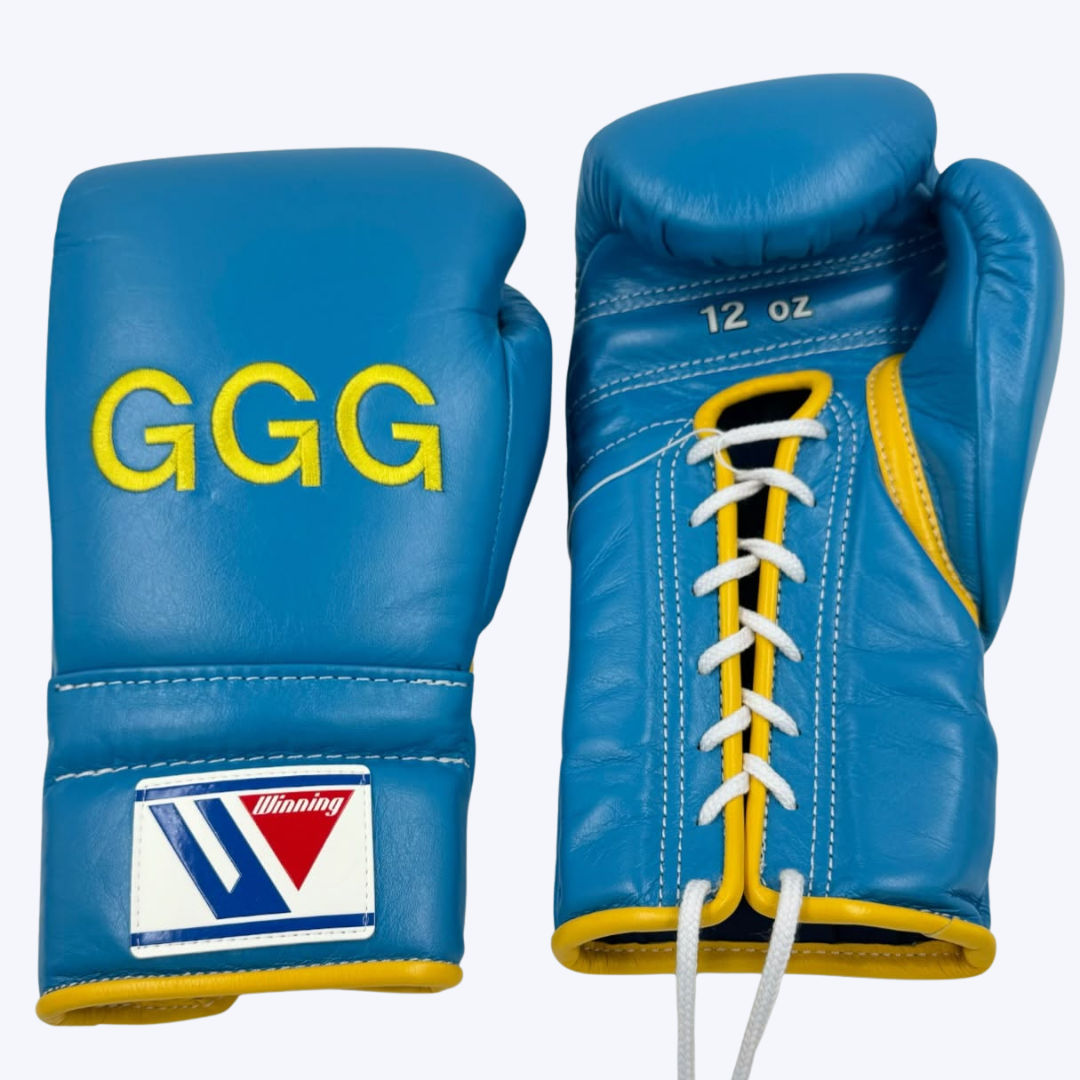 Light Blue Winning Boxing Gloves