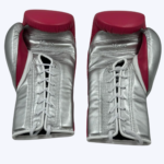 Pink and Silver Winning Boxing Gloves