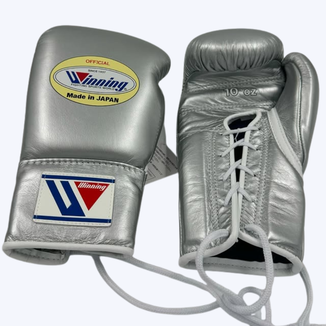 Silver Winning Boxing Gloves