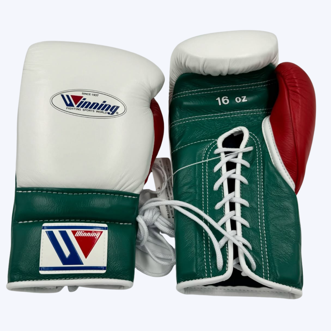 White and Red Winning Boxing Gloves