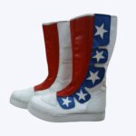 Patriotic Star High-Top Pro Wrestling Boots