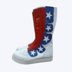 Patriotic Star High-Top Pro Wrestling Boots